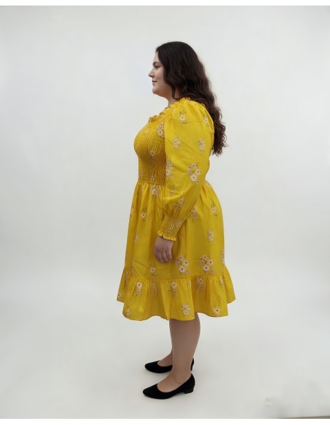 Smocked Midi Dress