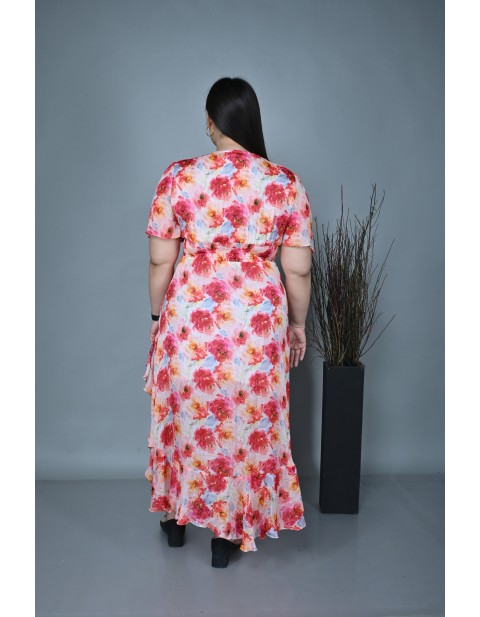 Rose Garden Wrap Midi Dress