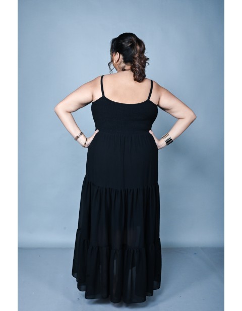 Midnight Tiered Maxi Dress