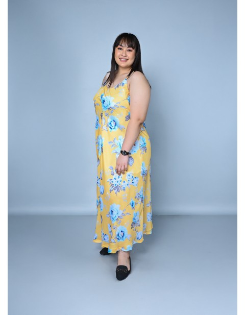Sunshine Bloom Floral Maxi Dress