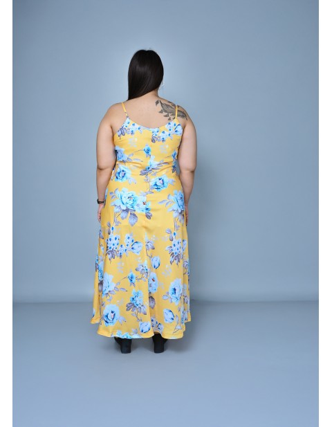 Sunshine Bloom Floral Maxi Dress